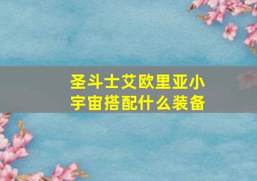 圣斗士艾欧里亚小宇宙搭配什么装备