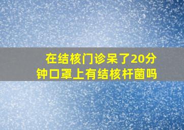 在结核门诊呆了20分钟口罩上有结核杆菌吗