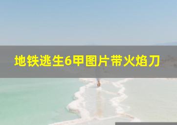 地铁逃生6甲图片带火焰刀