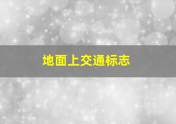 地面上交通标志