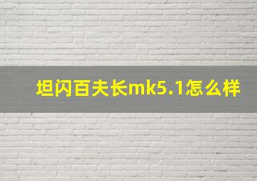 坦闪百夫长mk5.1怎么样