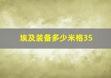 埃及装备多少米格35