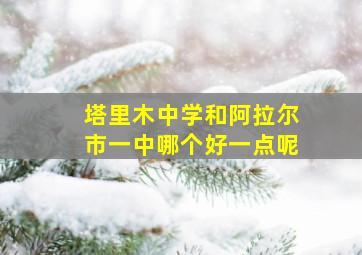 塔里木中学和阿拉尔市一中哪个好一点呢