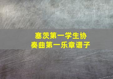 塞茨第一学生协奏曲第一乐章谱子