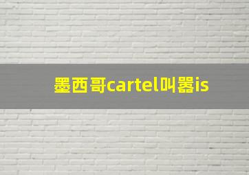 墨西哥cartel叫嚣is