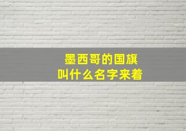 墨西哥的国旗叫什么名字来着