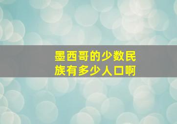 墨西哥的少数民族有多少人口啊