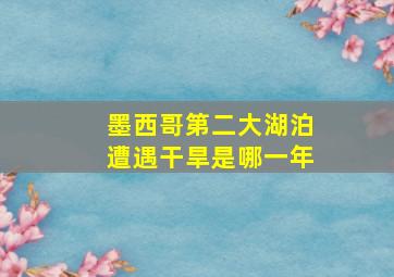 墨西哥第二大湖泊遭遇干旱是哪一年