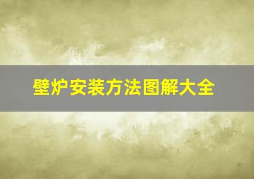 壁炉安装方法图解大全