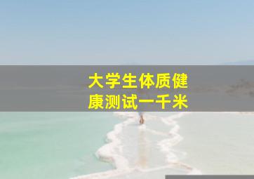 大学生体质健康测试一千米