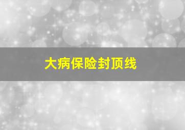 大病保险封顶线