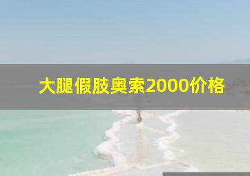 大腿假肢奥索2000价格