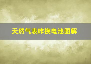 天然气表咋换电池图解