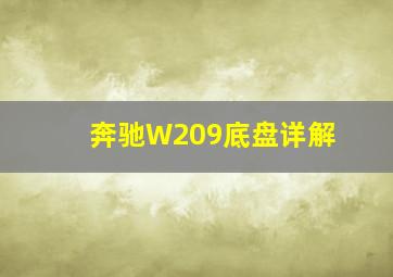 奔驰W209底盘详解