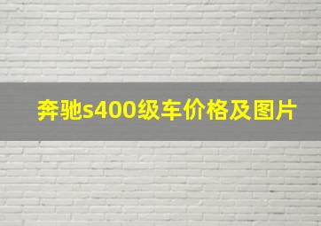 奔驰s400级车价格及图片