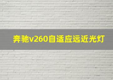 奔驰v260自适应远近光灯