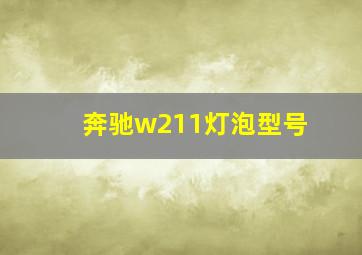 奔驰w211灯泡型号