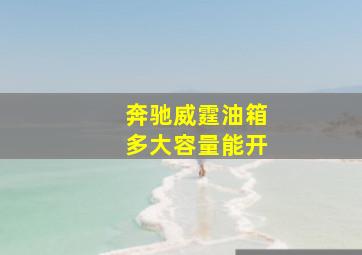 奔驰威霆油箱多大容量能开