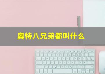 奥特八兄弟都叫什么