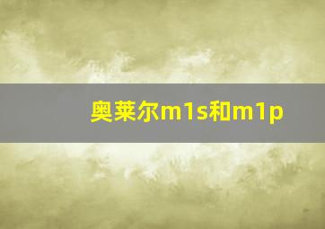 奥莱尔m1s和m1p