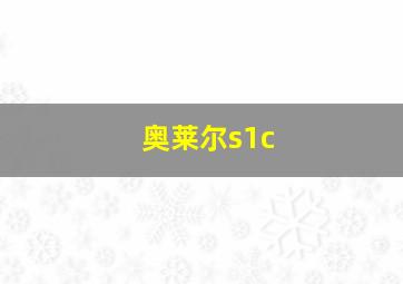 奥莱尔s1c