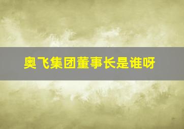 奥飞集团董事长是谁呀