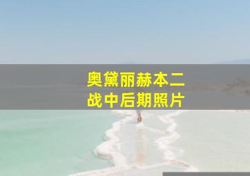 奥黛丽赫本二战中后期照片