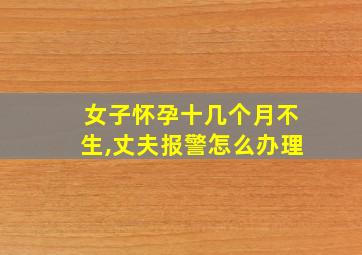 女子怀孕十几个月不生,丈夫报警怎么办理