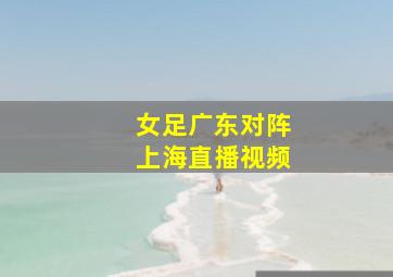 女足广东对阵上海直播视频