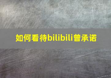 如何看待bilibili曾承诺