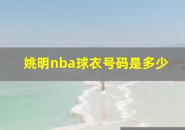 姚明nba球衣号码是多少