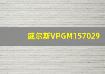 威尔斯VPGM157029