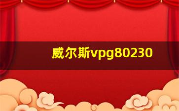 威尔斯vpg80230