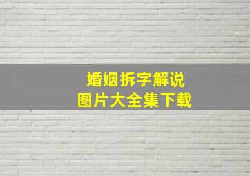 婚姻拆字解说图片大全集下载