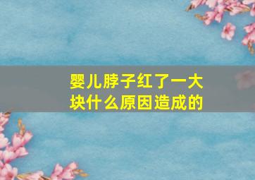 婴儿脖子红了一大块什么原因造成的