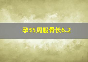 孕35周股骨长6.2