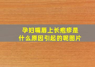 孕妇嘴唇上长疱疹是什么原因引起的呢图片