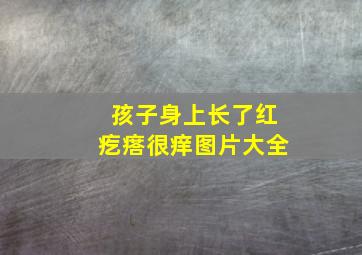 孩子身上长了红疙瘩很痒图片大全