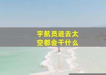 宇航员进去太空都会干什么