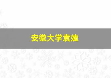 安徽大学袁婕