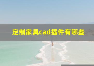 定制家具cad插件有哪些