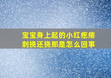 宝宝身上起的小红疙瘩刺挠还挠那是怎么回事