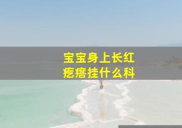 宝宝身上长红疙瘩挂什么科