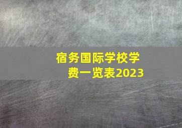 宿务国际学校学费一览表2023