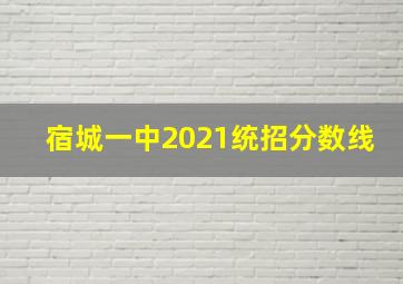 宿城一中2021统招分数线