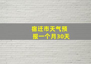 宿迁市天气预报一个月30天