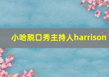 小哈脱口秀主持人harrison