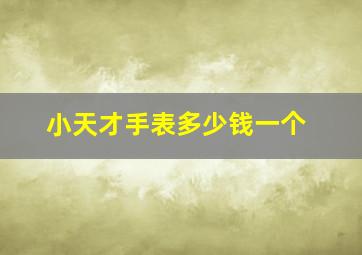 小天才手表多少钱一个