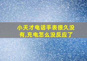 小天才电话手表很久没有,充电怎么没反应了