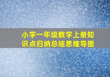 小学一年级数学上册知识点归纳总结思维导图